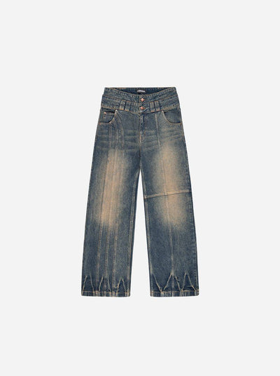 CONSTRUCTION DENIM YELLOW BLUE - Moonlight Mansion