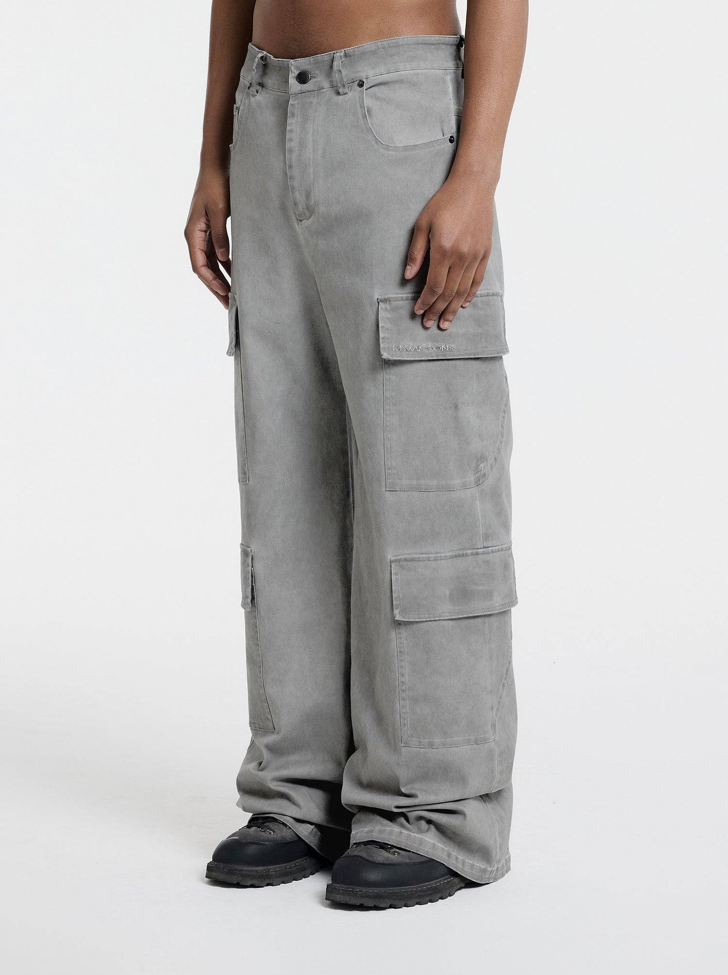 WASHED LINE - CARGOPANTS - IVORY BEIGE
