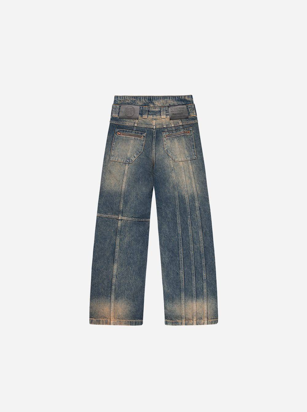 CONSTRUCTION DENIM YELLOW BLUE - Moonlight Mansion