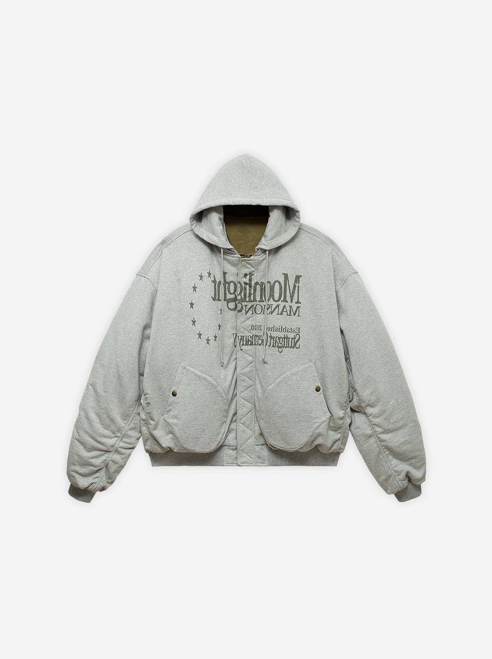 UNIFORM BOMBER - MILITARY GREEN / GREY - Moonlight Mansion