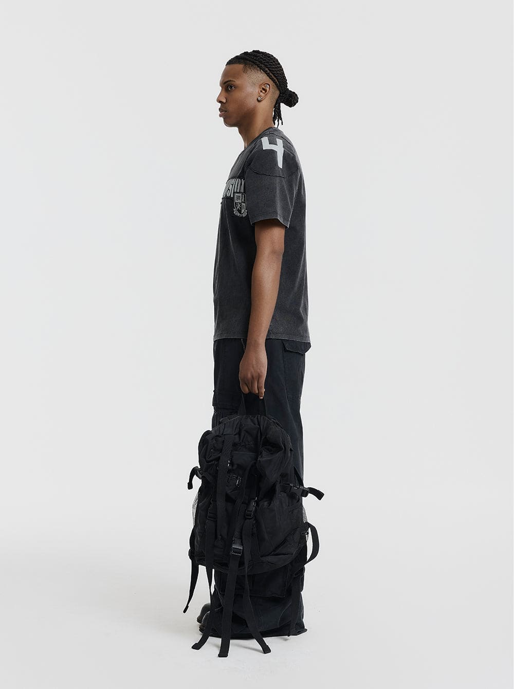 Military Backpack - Black - Moonlight Mansion