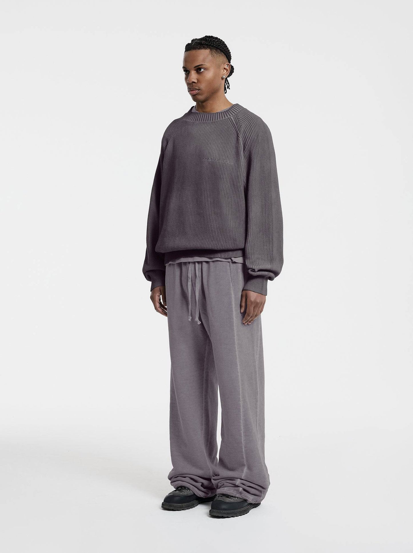 WASHED LINE - KNITSWEATER - SPIRIT PURPLE - Moonlight Mansion