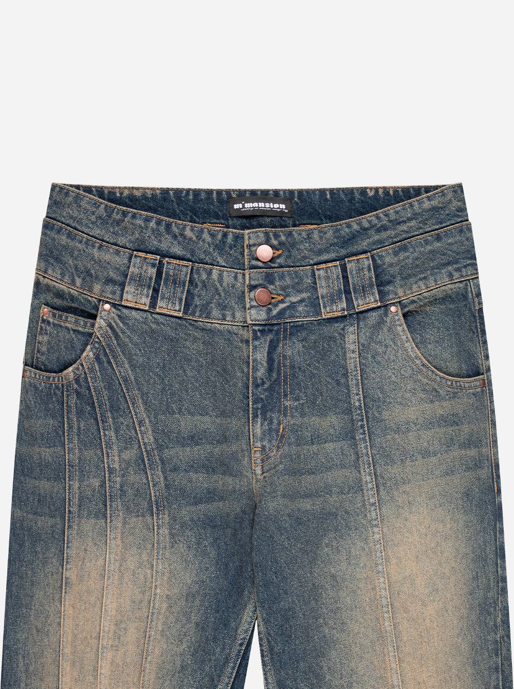 CONSTRUCTION DENIM YELLOW BLUE - Moonlight Mansion
