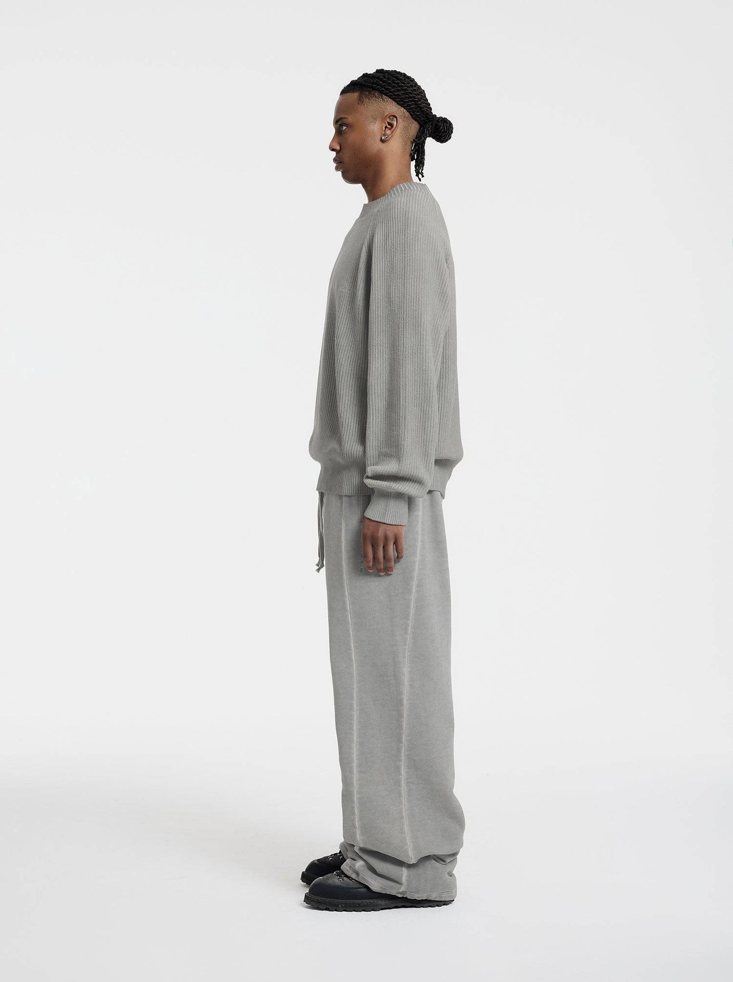 WASHED LINE - KNITSWEATER - IVORY BEIGE - Moonlight Mansion
