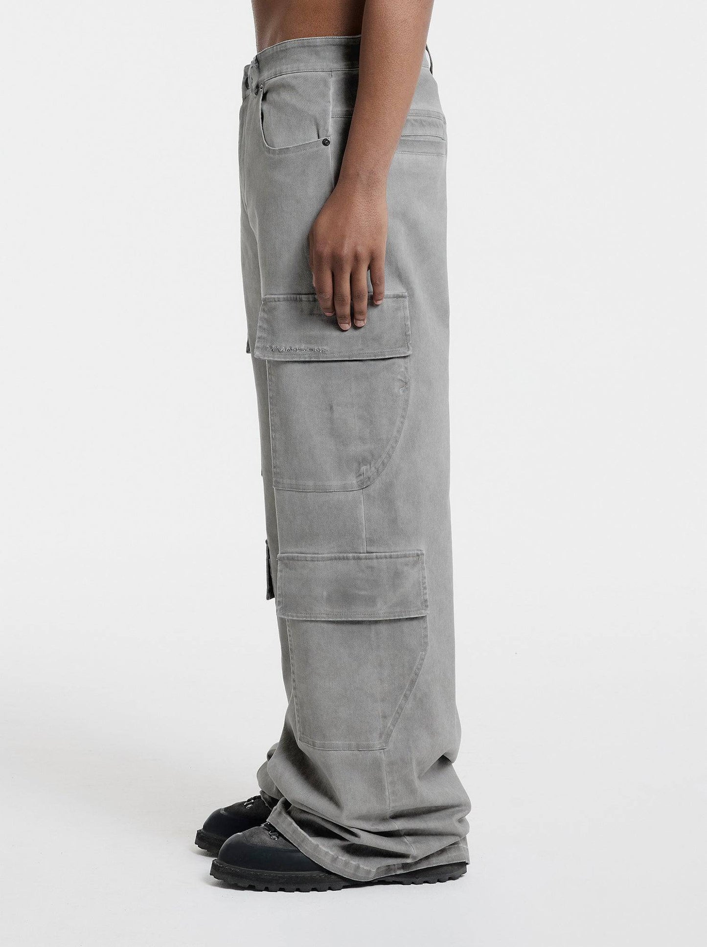 WASHED LINE - CARGOPANTS - IVORY BEIGE