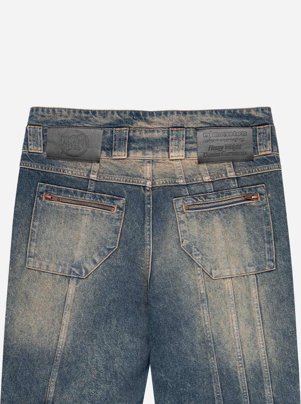 CONSTRUCTION DENIM YELLOW BLUE - Moonlight Mansion