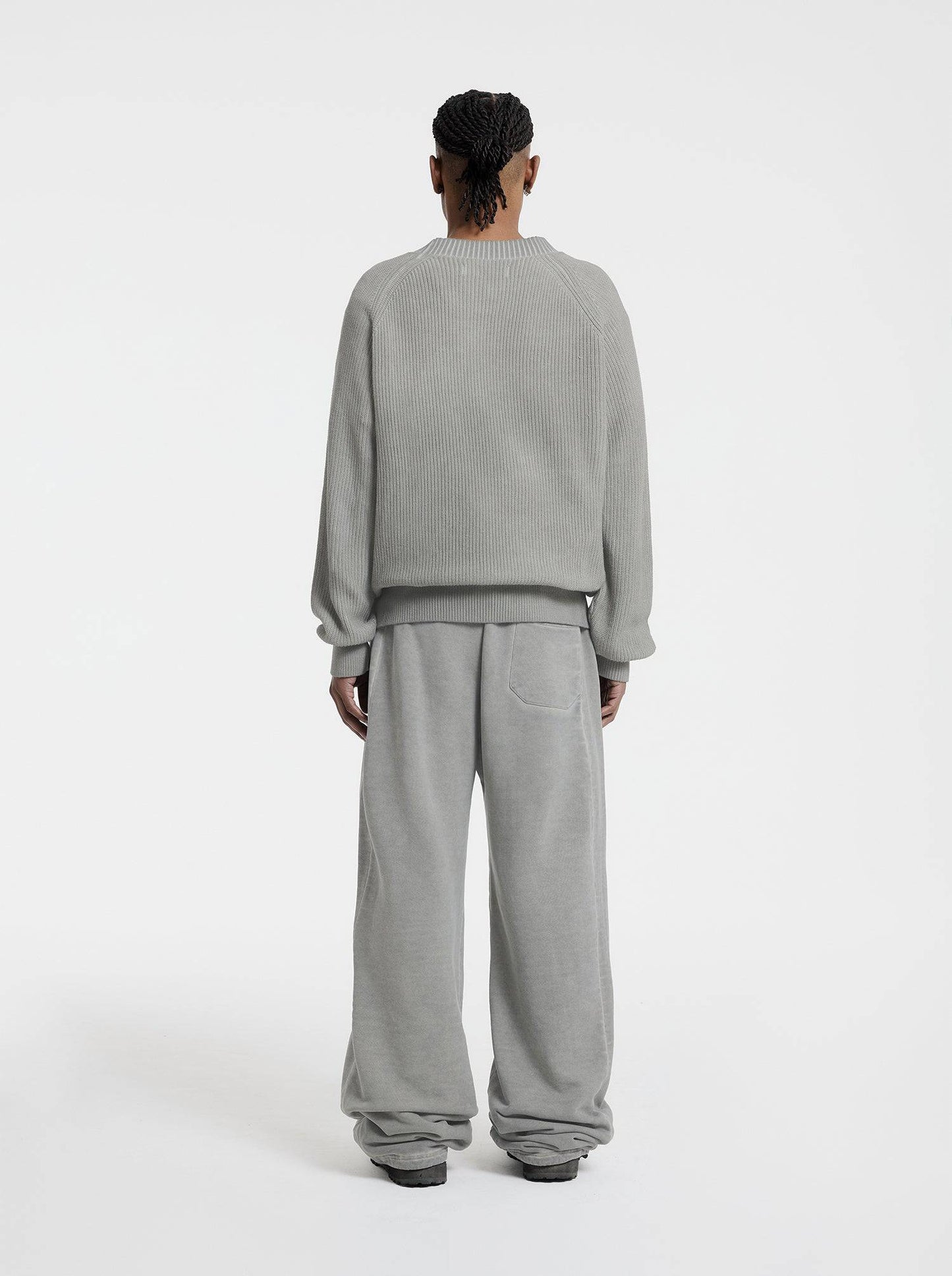WASHED LINE - KNITSWEATER - IVORY BEIGE - Moonlight Mansion