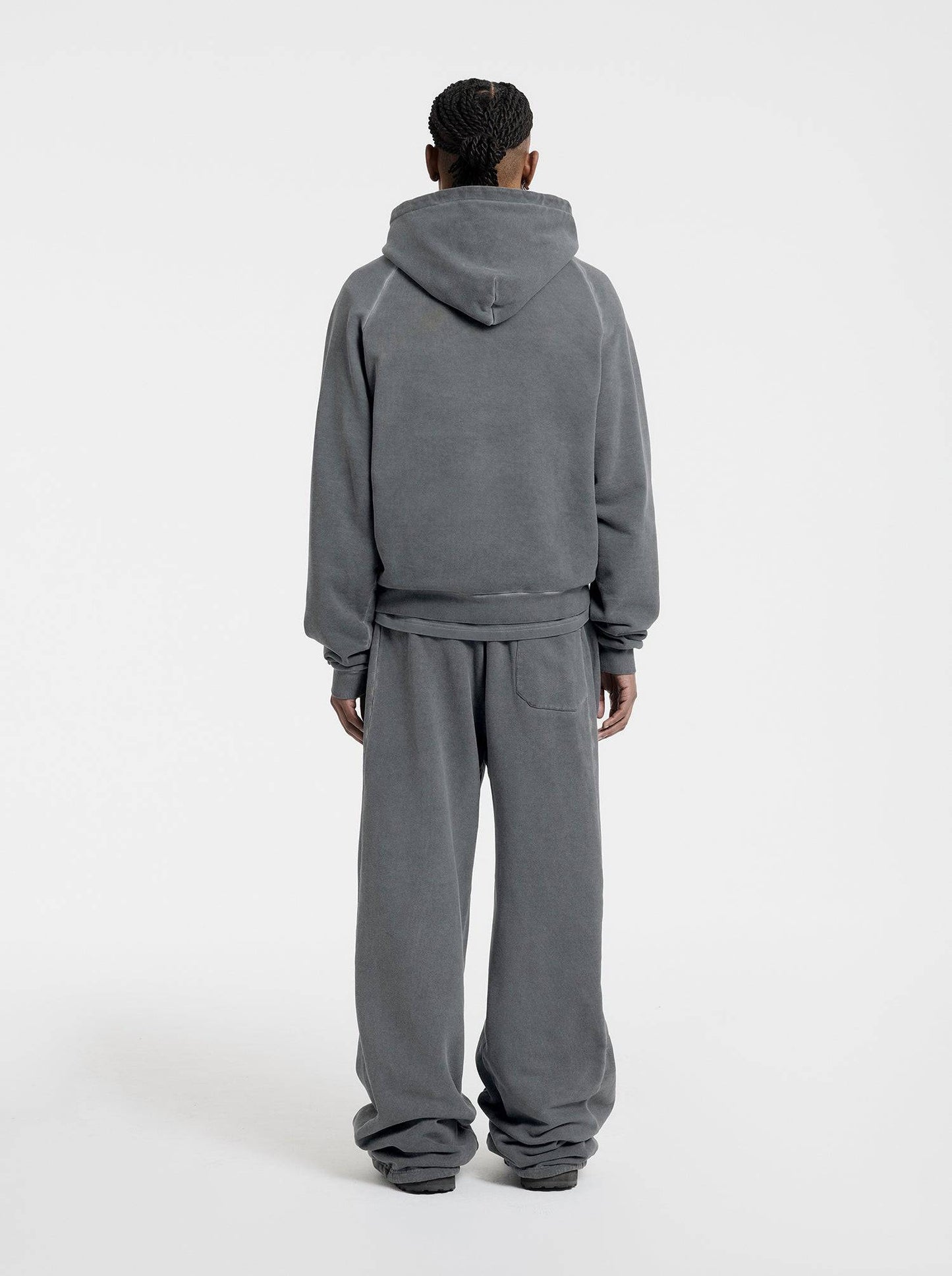 WASHED LINE - HOODIE - MOON GRAY - Moonlight Mansion