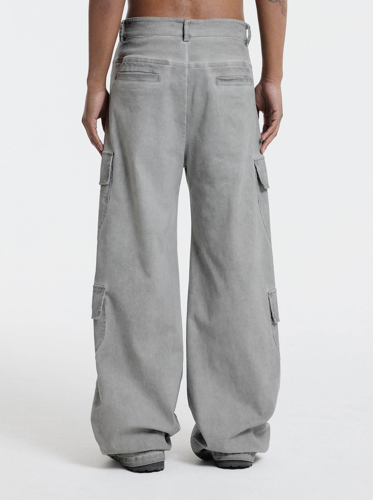 WASHED LINE - CARGOPANTS - IVORY BEIGE