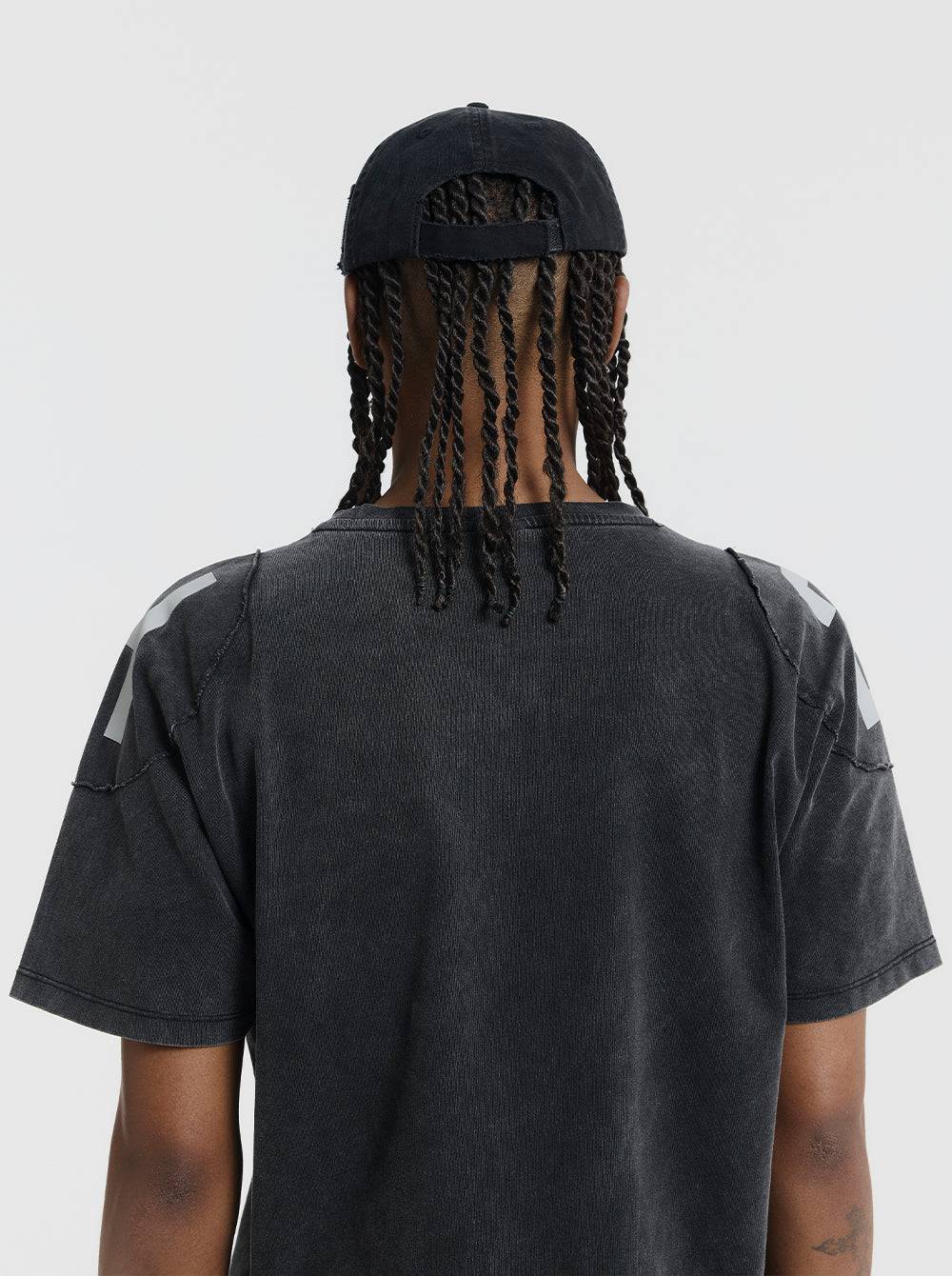 Military Cap - Faded Black - Moonlight Mansion