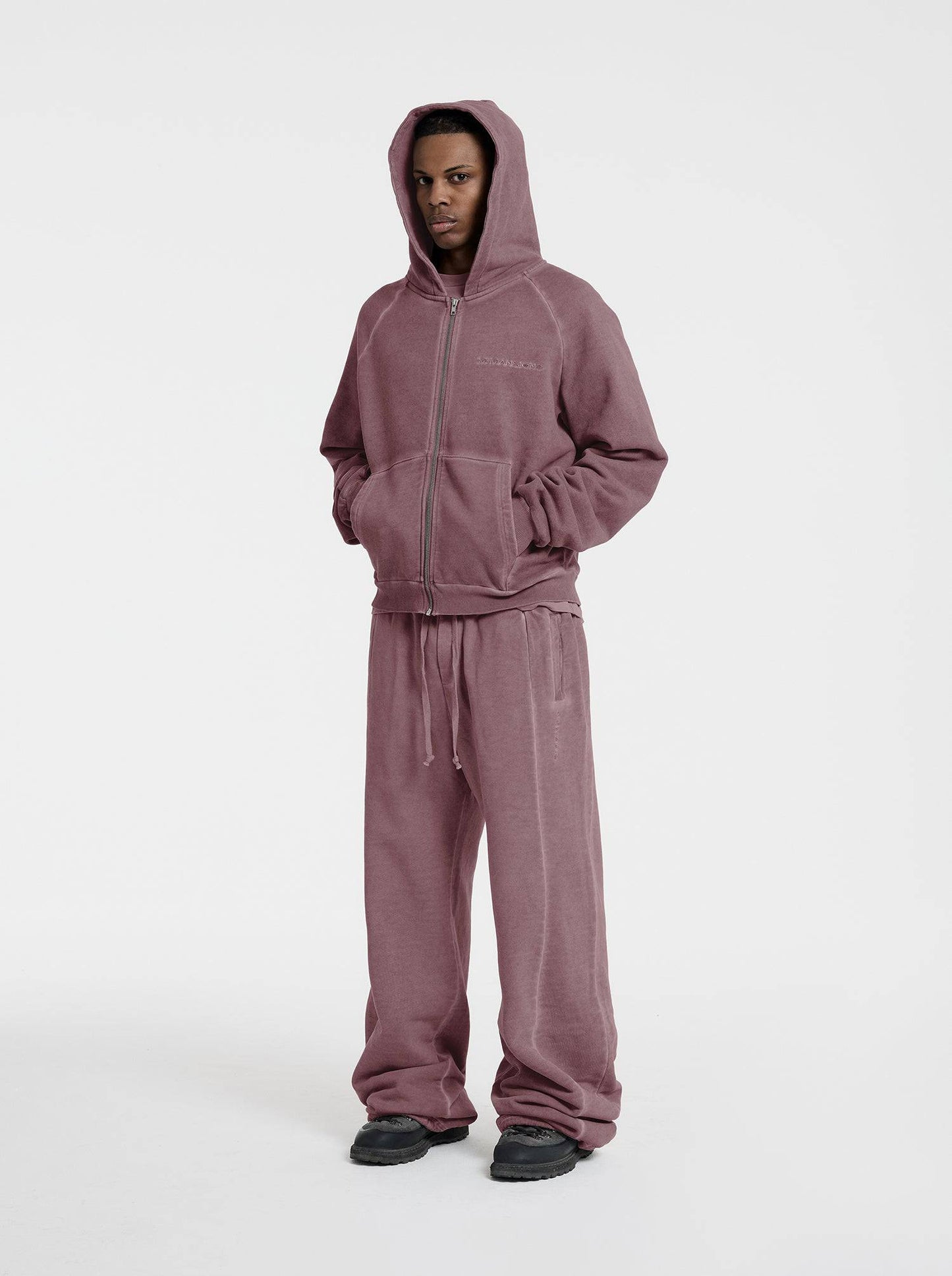 WASHED LINE - ZIP-UP - ROYAL RED - Moonlight Mansion