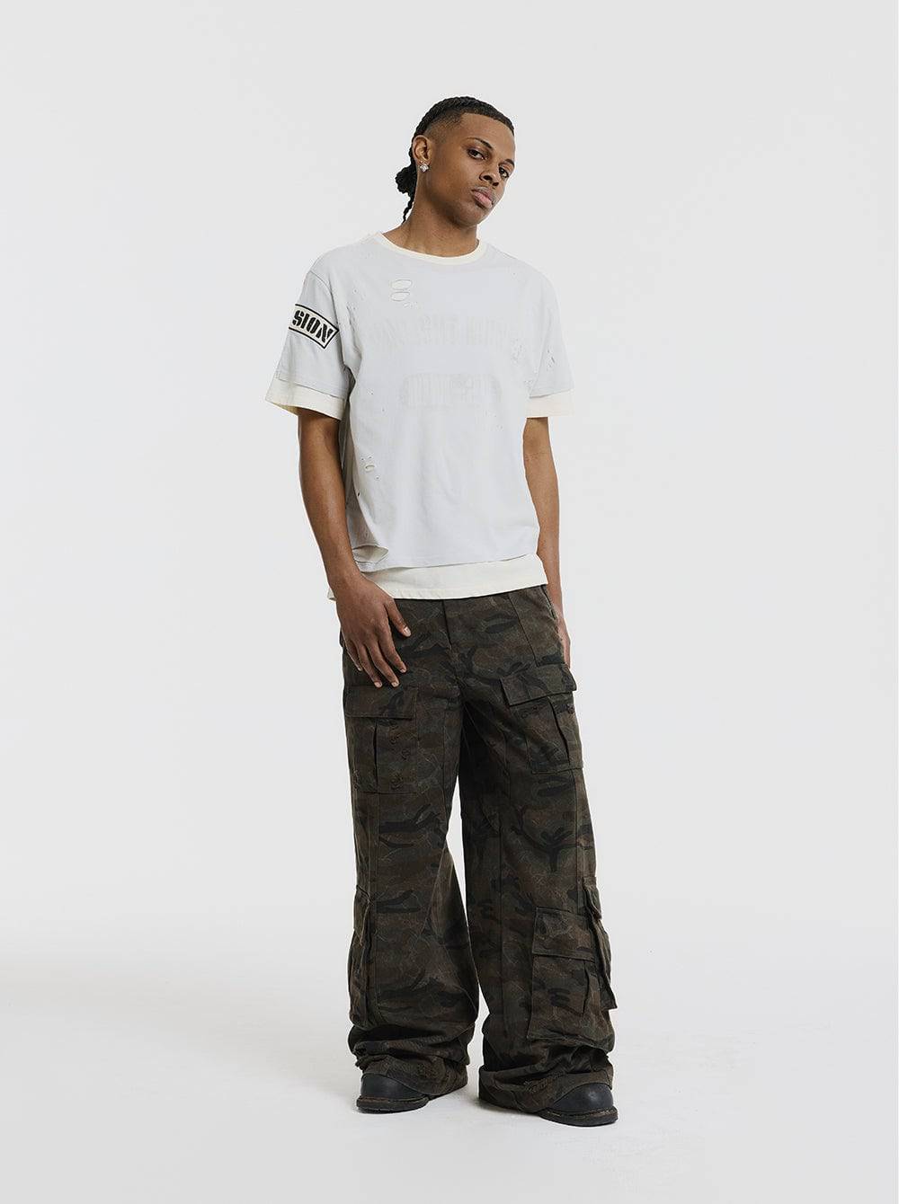 Dune T-Shirt - Beige / Grey - Moonlight Mansion