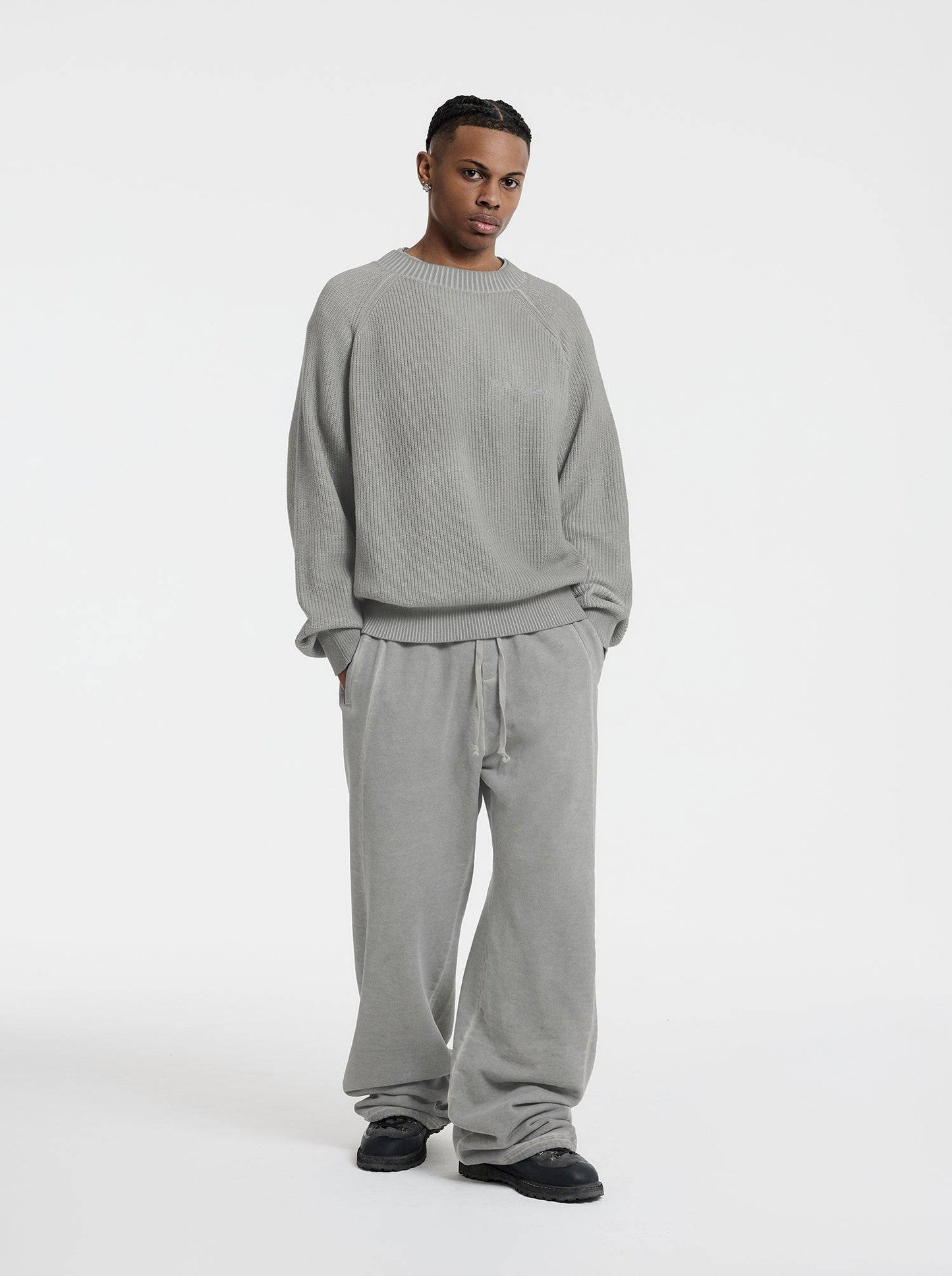 WASHED LINE - KNITSWEATER - IVORY BEIGE - Moonlight Mansion