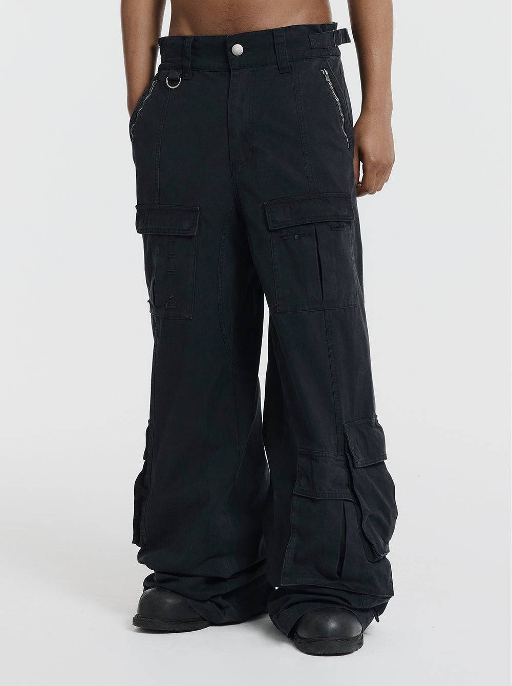 Military Cargopants - Black - Moonlight Mansion