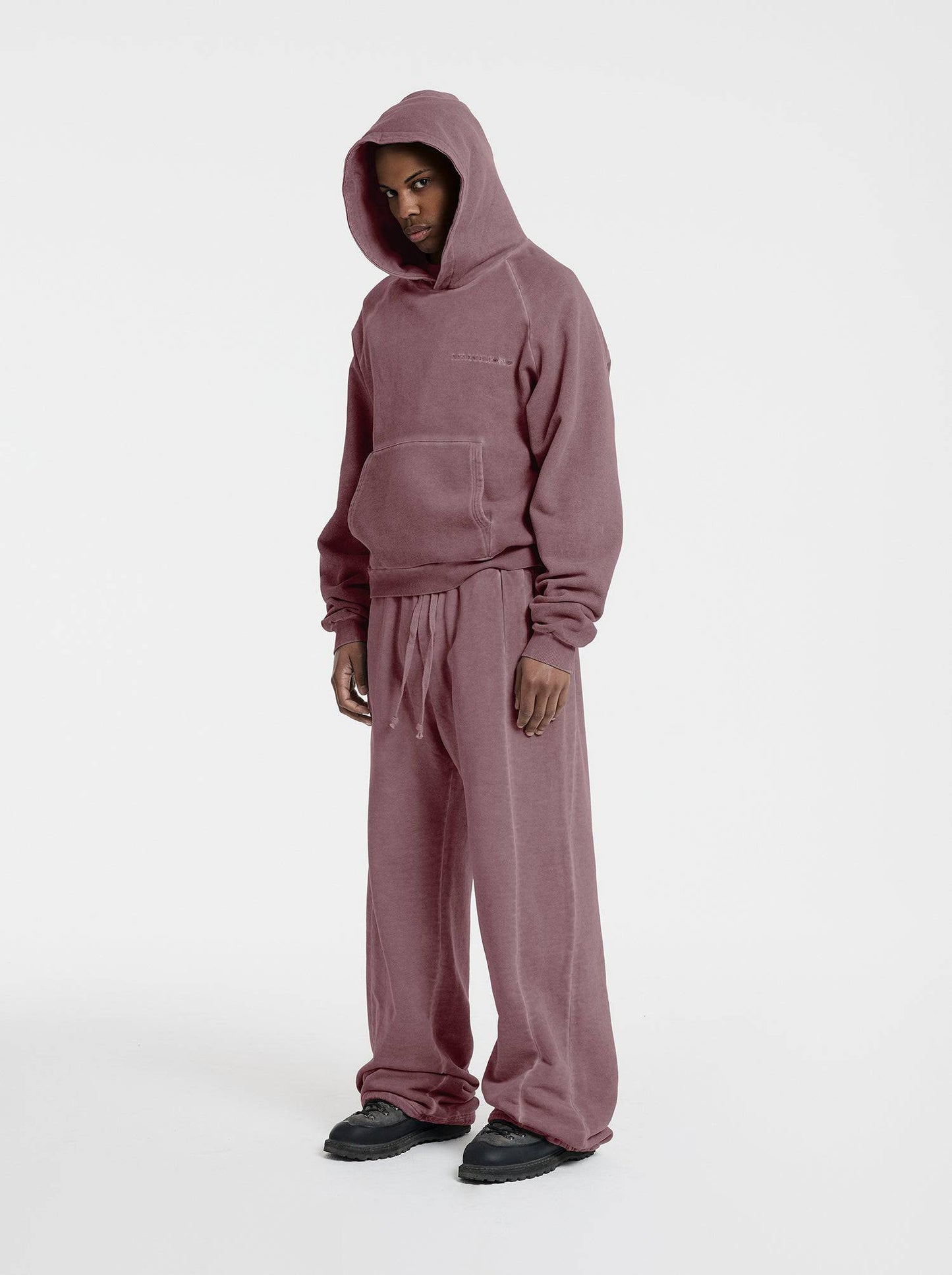 WASHED LINE - HOODIE - ROYAL RED - Moonlight Mansion