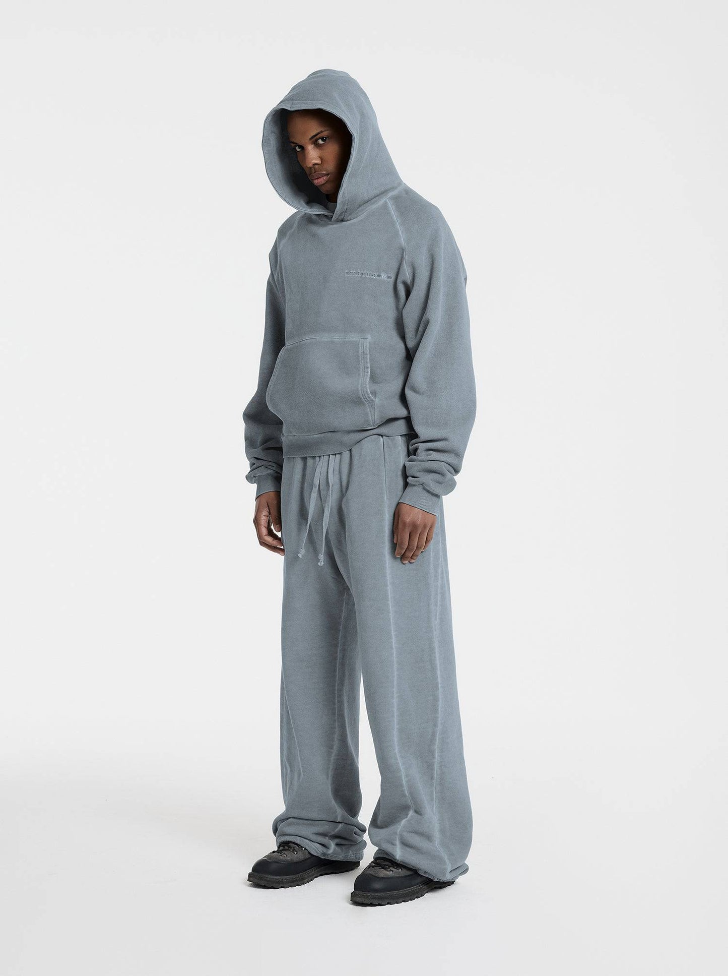 WASHED LINE - HOODIE - DUST BLUE - Moonlight Mansion