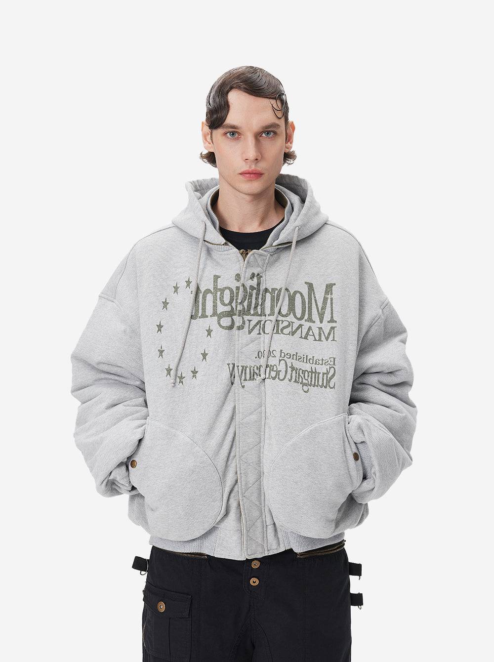 UNIFORM BOMBER - MILITARY GREEN / GREY - Moonlight Mansion