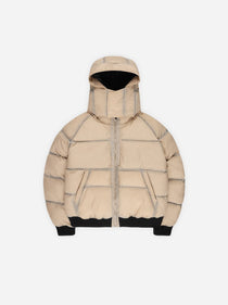 WASHED PUFFER - BEIGE