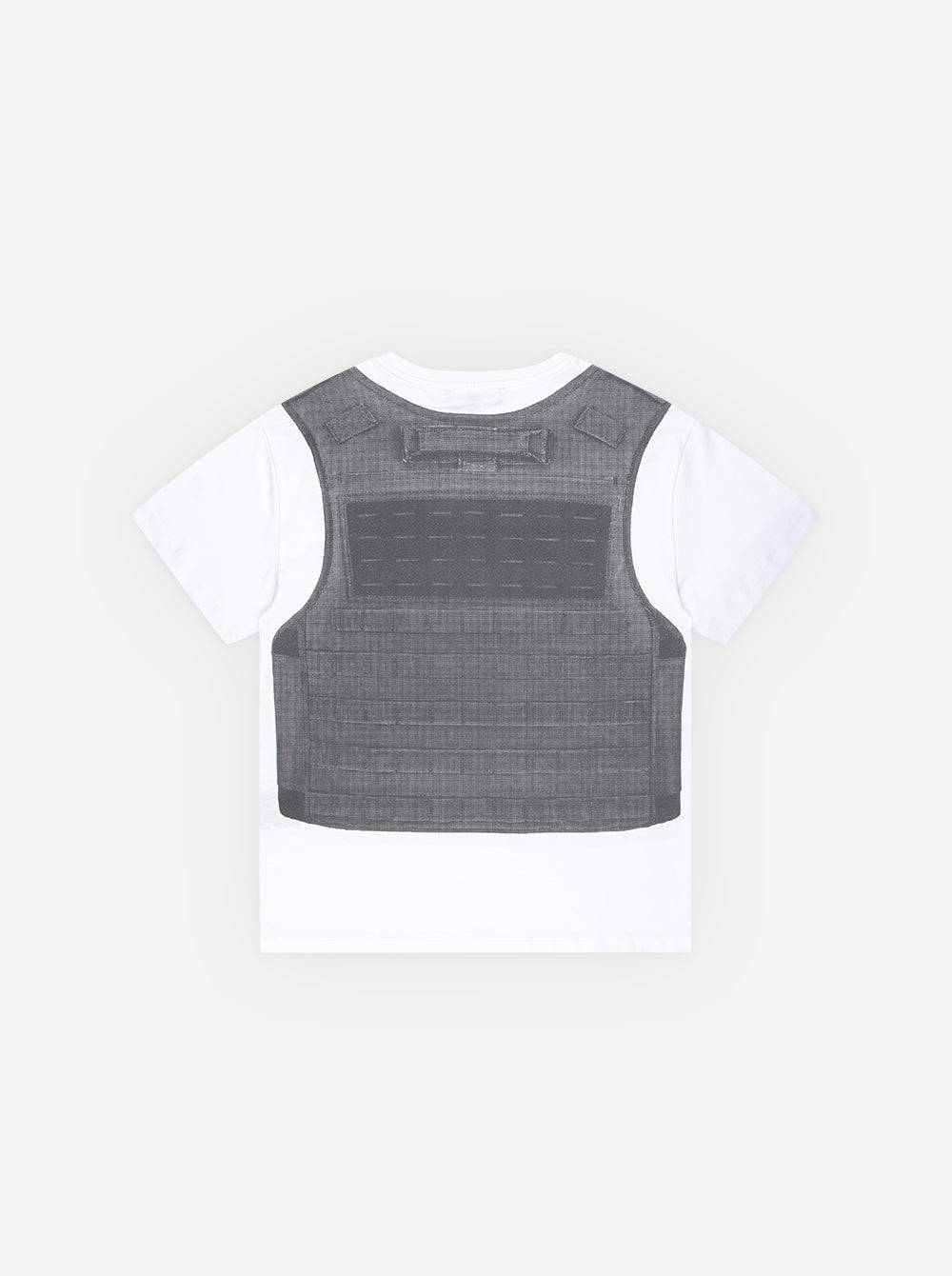 BULLET VEST T-SHIRT - WHITE - Moonlight Mansion