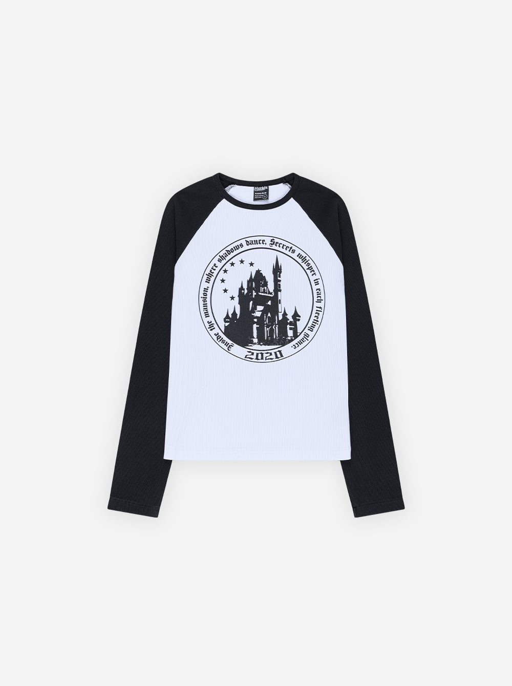 CASTLE LONGSLEEVE - WHITE / BLACK