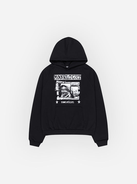 NIHILIST HOODIE - BLACK - Moonlight Mansion