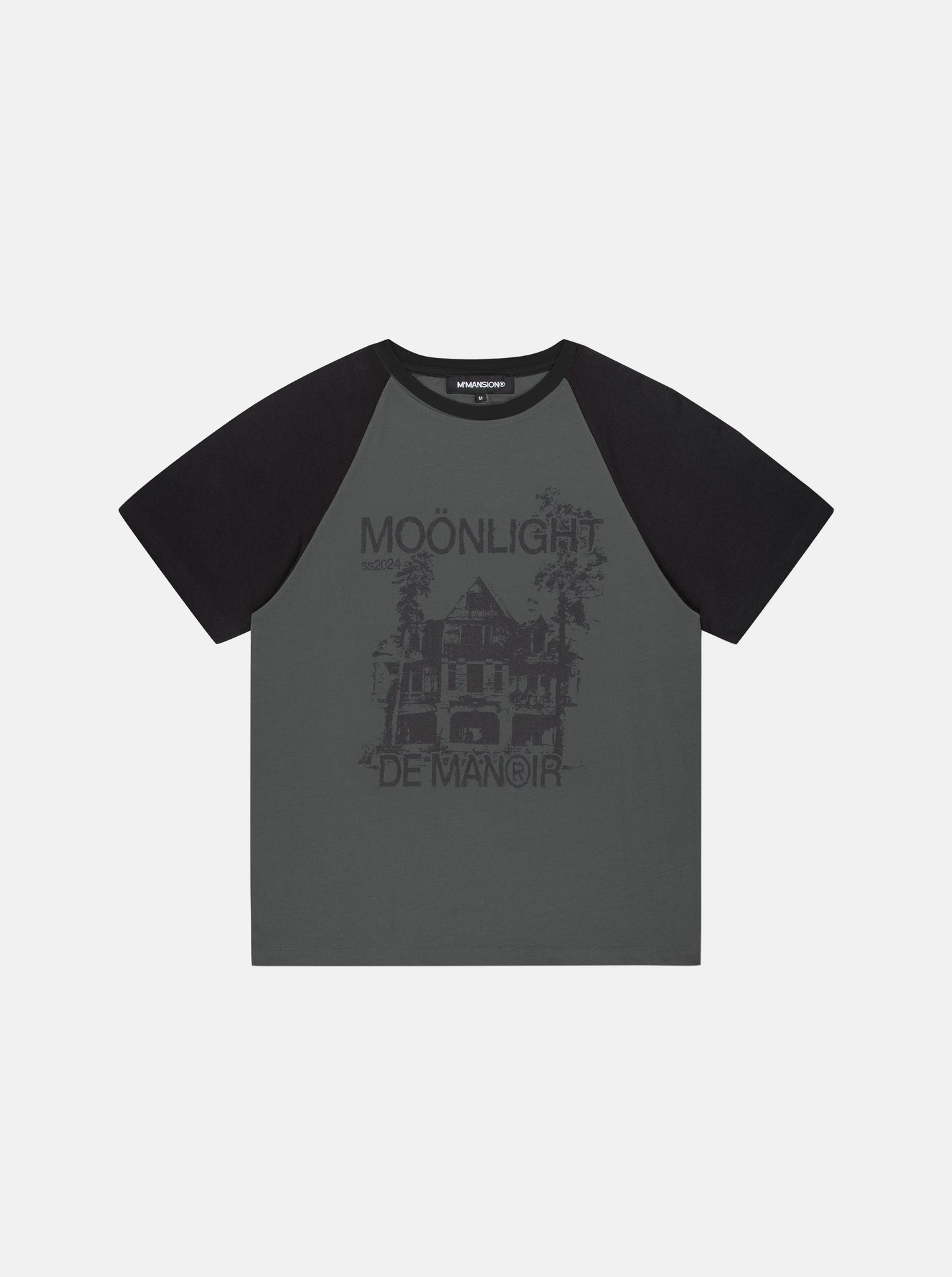 MANOIR T-SHIRT - DARK GREY - Moonlight Mansion
