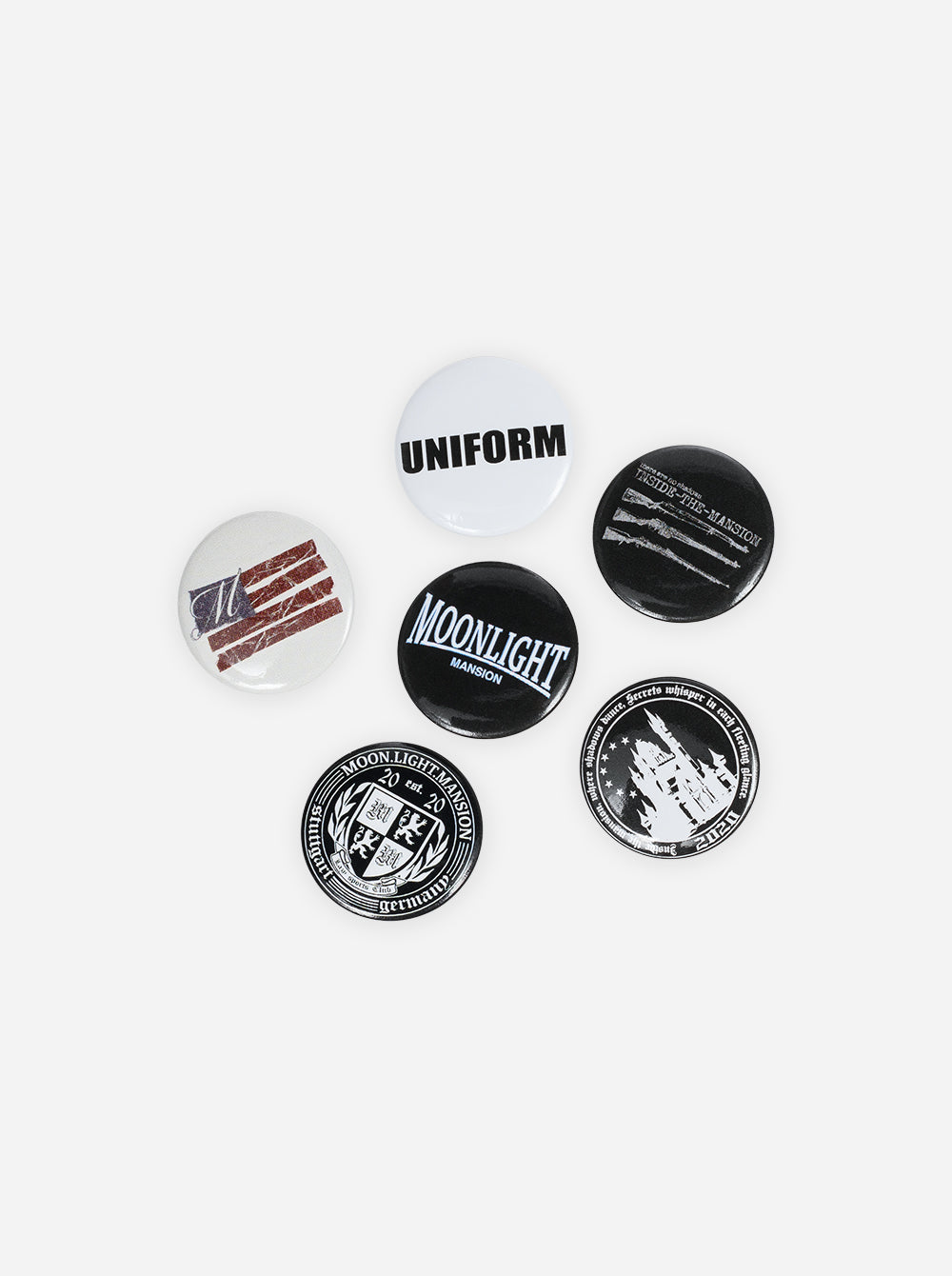 GRAPHIC BUTTON PINS