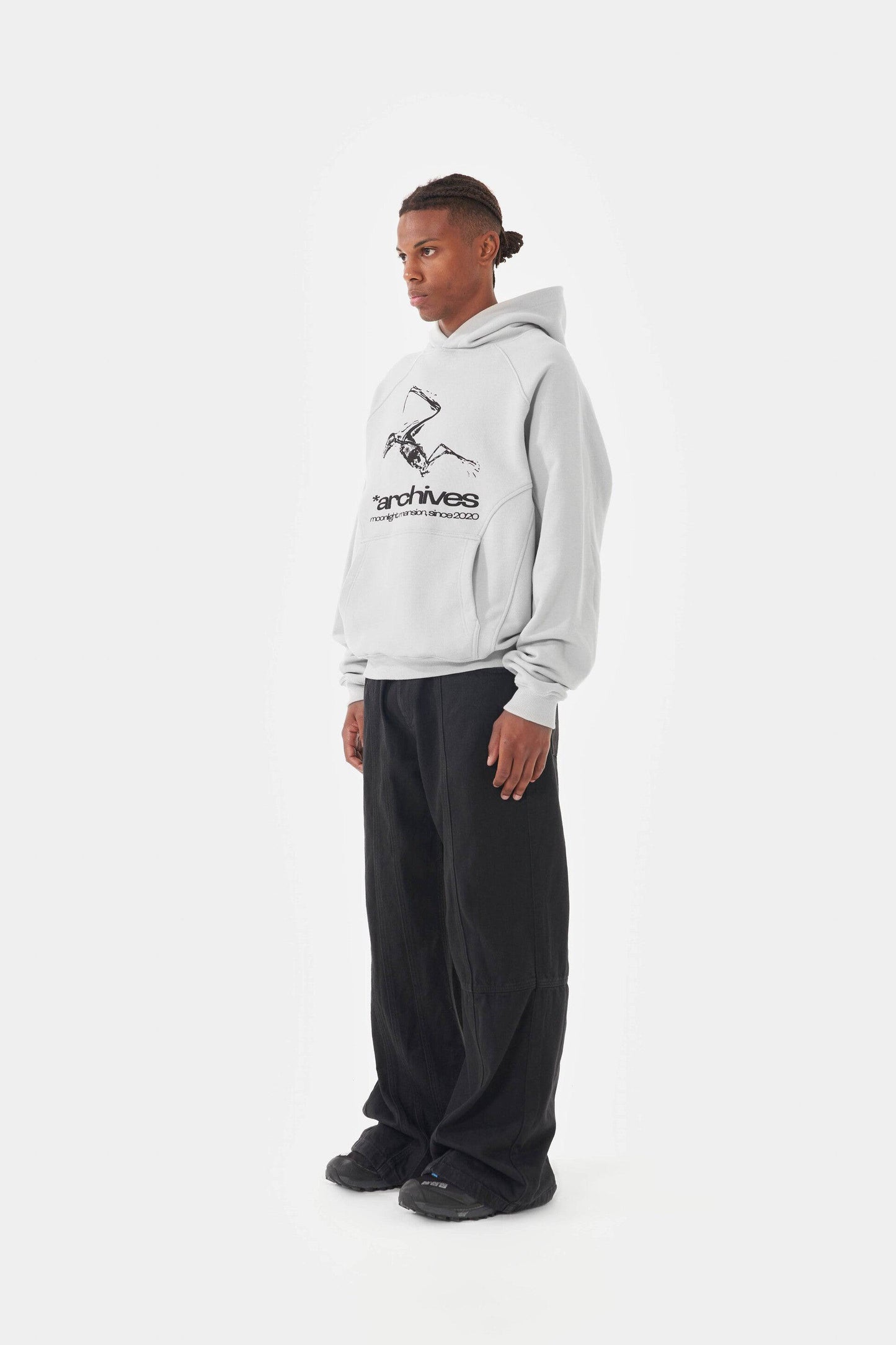 *ARCHIVES HOODIE - Grey - Moonlight Mansion