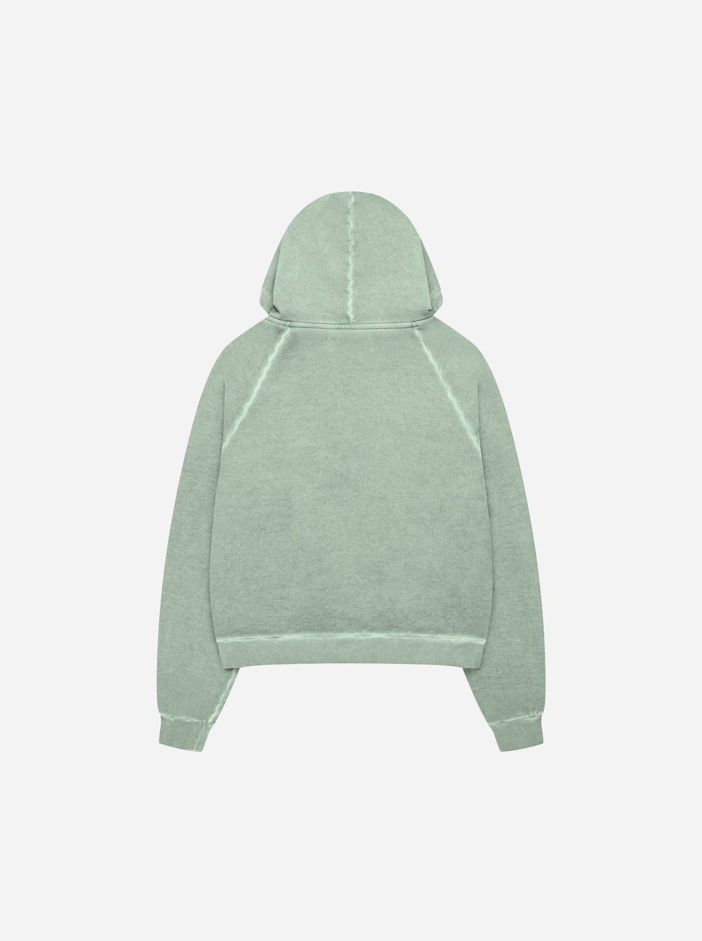 WASHED LINE - ZIP-UP - MUTE GREEN - Moonlight Mansion