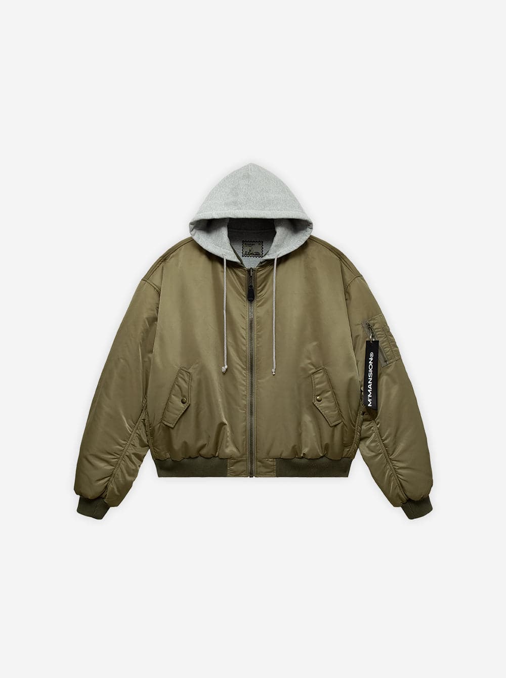 UNIFORM BOMBER - MILITARY GREEN / GREY - Moonlight Mansion
