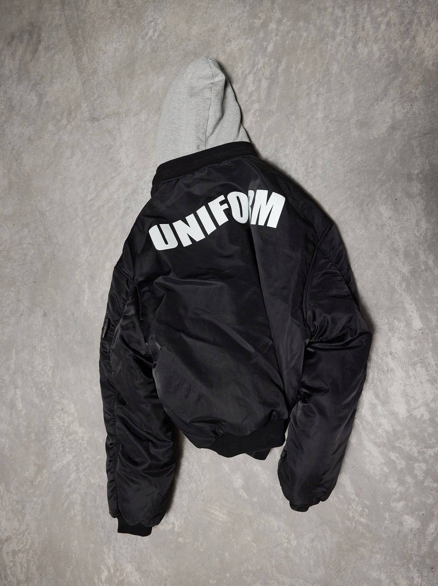 UNIFORM BOMBER - BLACK / GREY - Moonlight Mansion