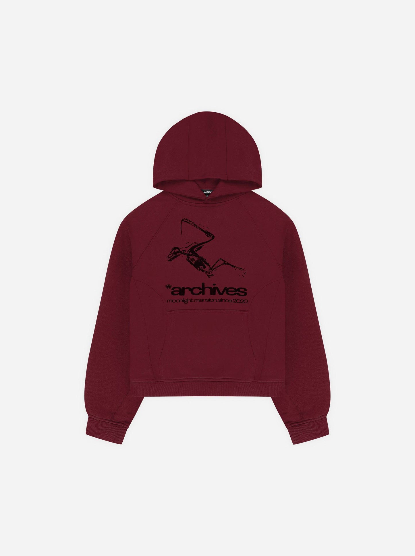 *ARCHIVES HOODIE - Bordeaux Red - Moonlight Mansion