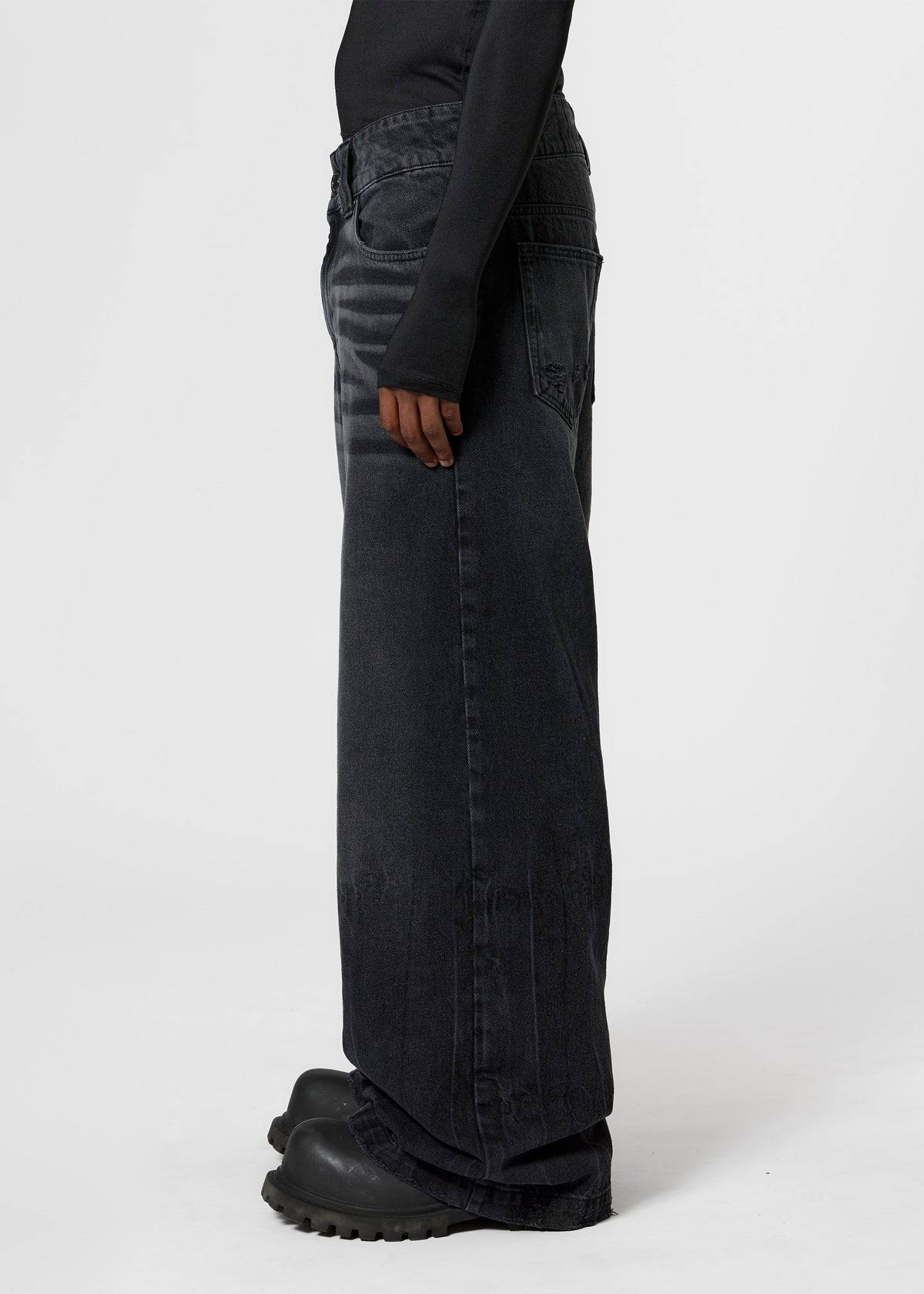 SILHOUETTE DENIM - FADED BLACK - Moonlight Mansion