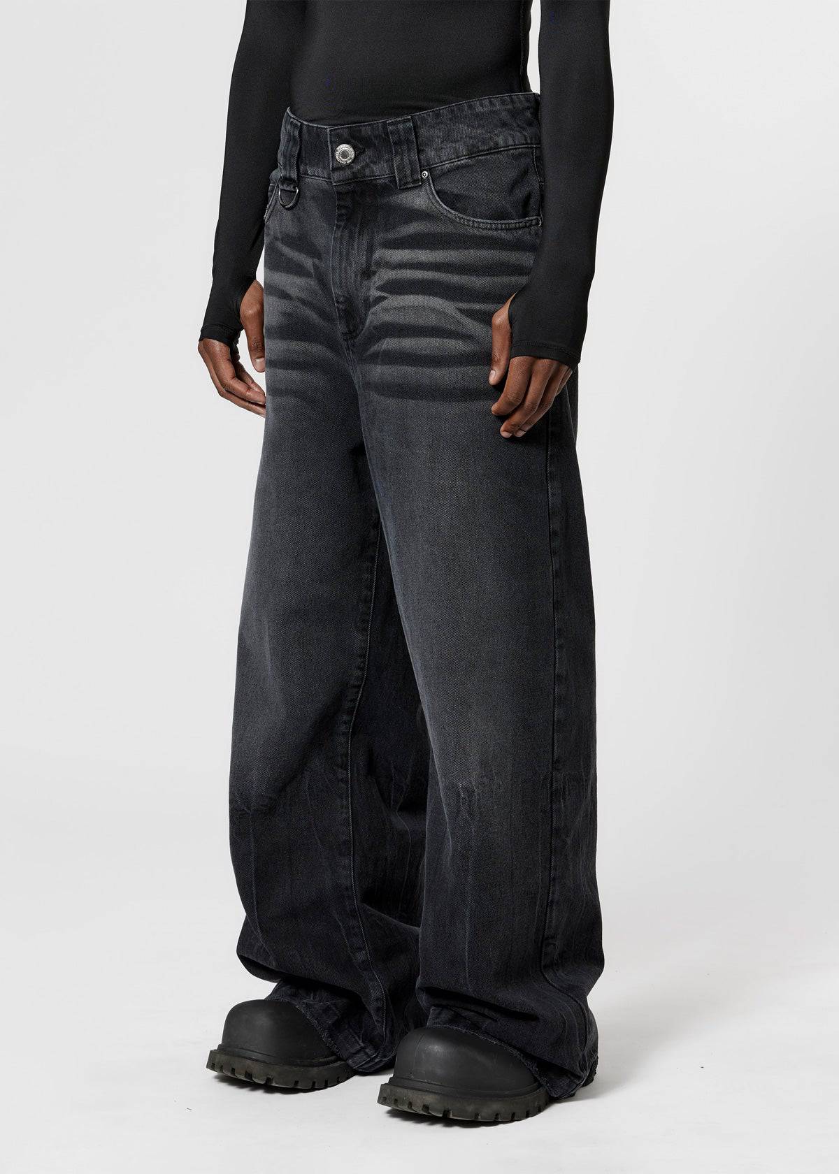 SILHOUETTE DENIM - FADED BLACK - Moonlight Mansion