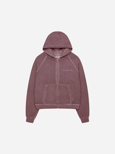 WASHED LINE - ZIP-UP - ROYAL RED - Moonlight Mansion