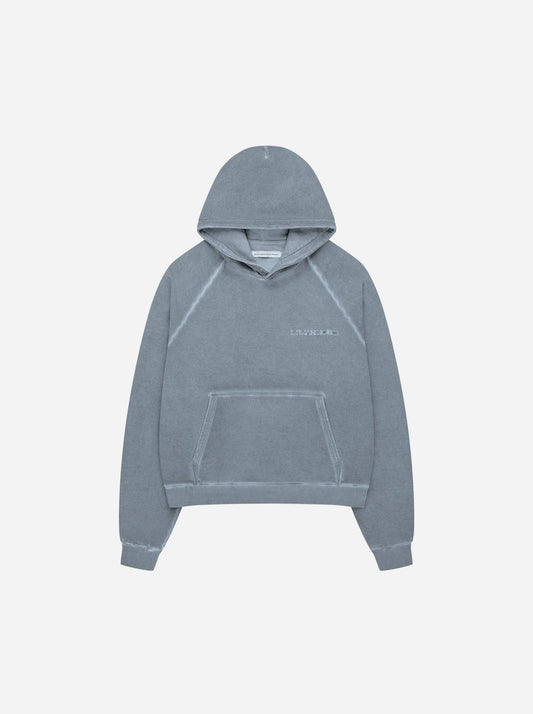 WASHED LINE - HOODIE - DUST BLUE - Moonlight Mansion
