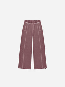WASHED SWEATPANTS - ROYAL RED