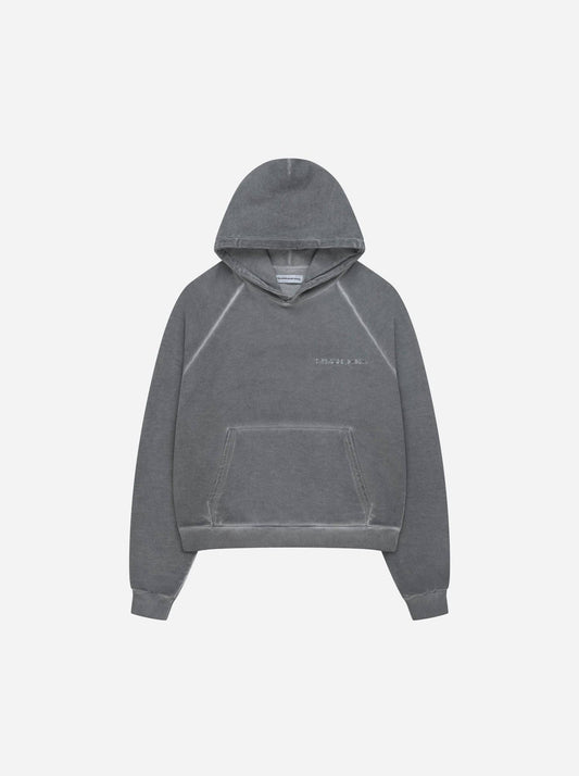 WASHED LINE - HOODIE - MOON GRAY - Moonlight Mansion