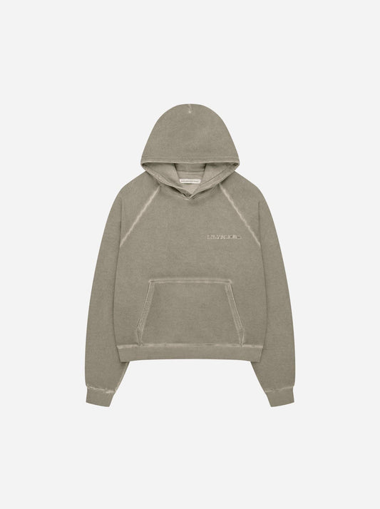 WASHED LINE - HOODIE - DESERT YELLOW - Moonlight Mansion