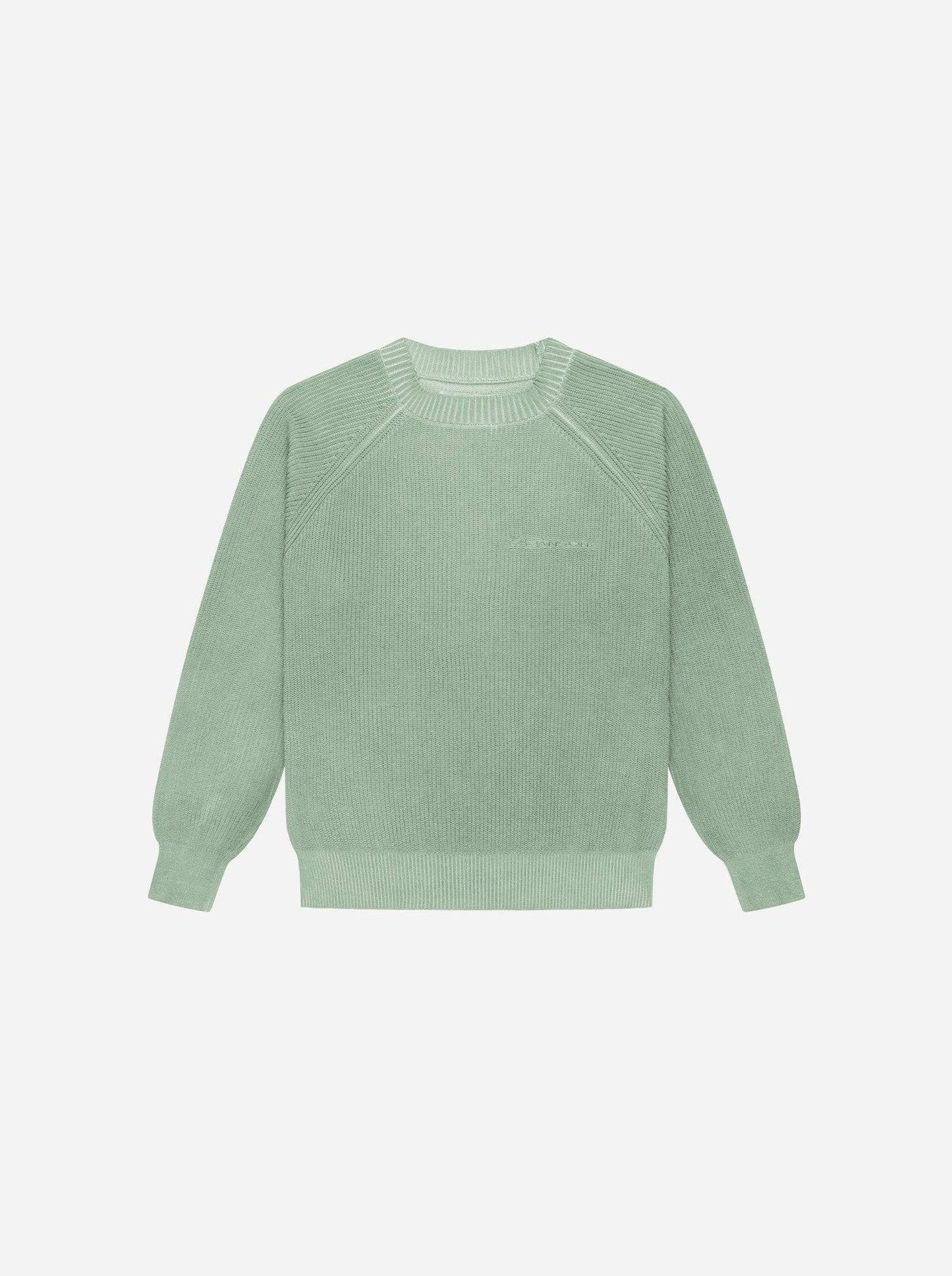 WASHED LINE - KNITSWEATER - MUTE GREEN - Moonlight Mansion
