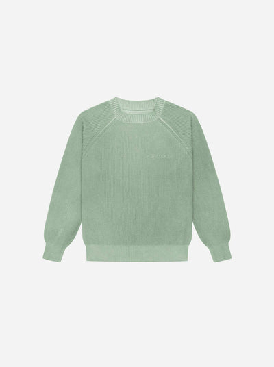 WASHED LINE - KNITSWEATER - MUTE GREEN - Moonlight Mansion