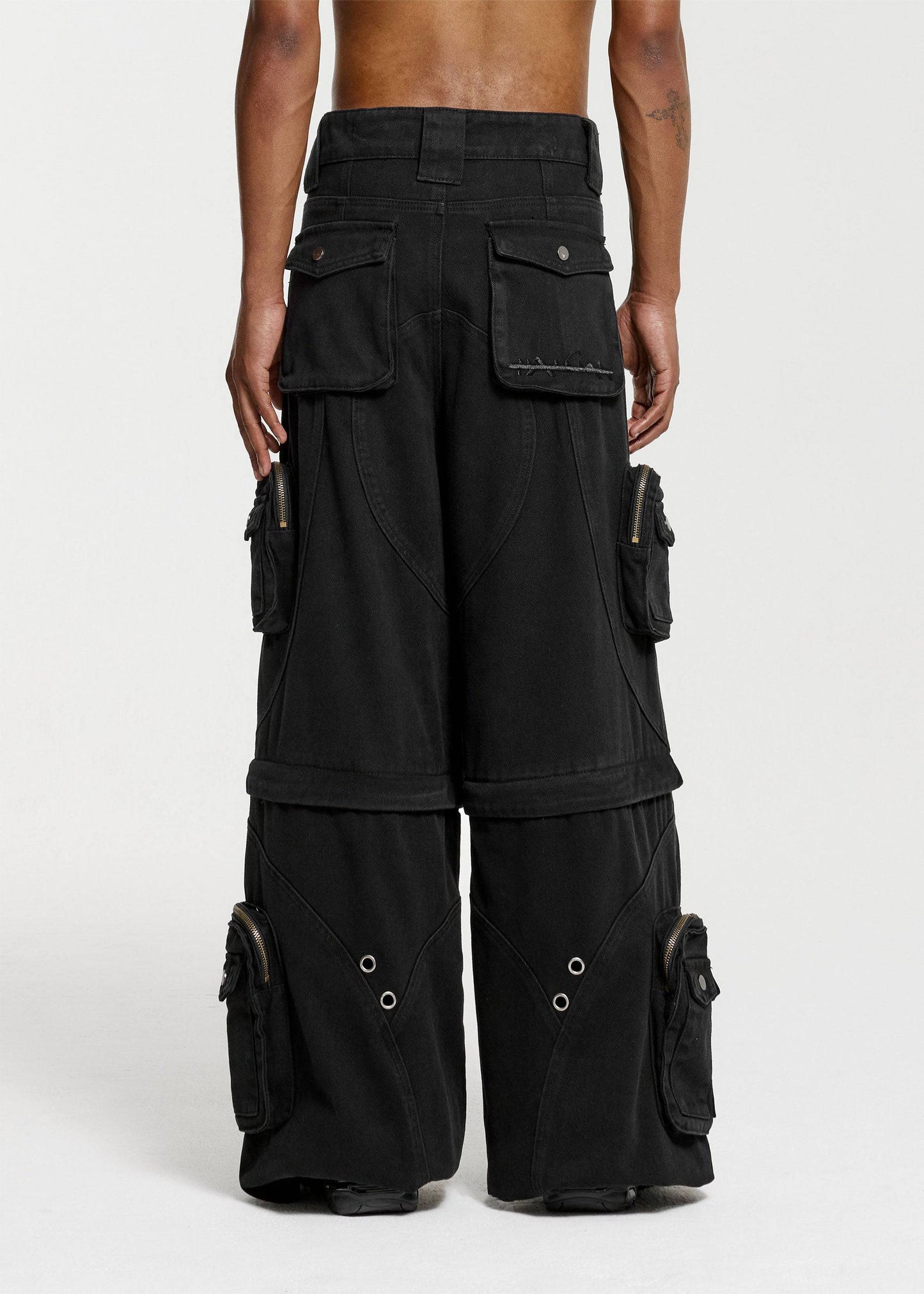 KARGO PANTS - BLACK - Moonlight Mansion