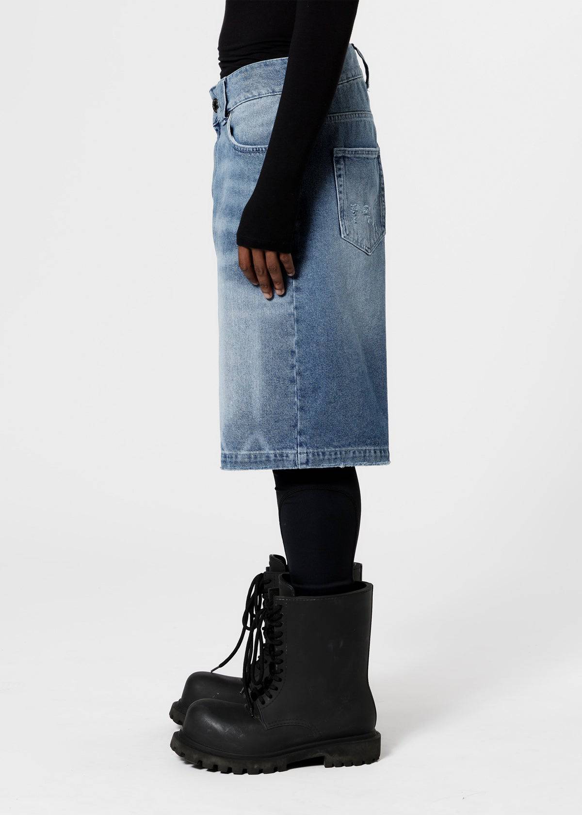 SILHOUETTE JORTS - LIGHT BLUE - Moonlight Mansion