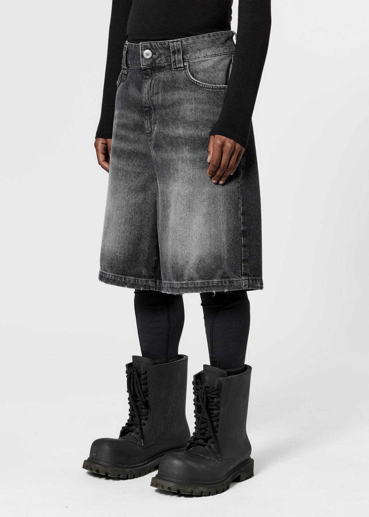 SILHOUETTE JORTS - STONE GRAY - Moonlight Mansion