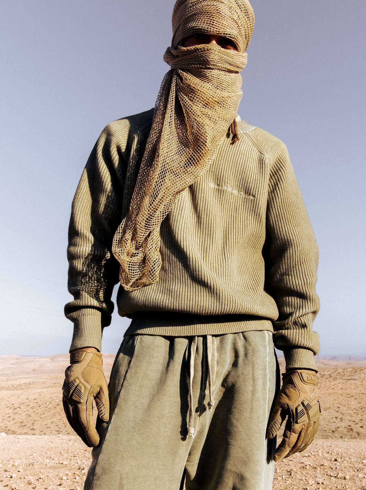 WASHED KNITSWEATER - DESERT YELLOW - Moonlight Mansion