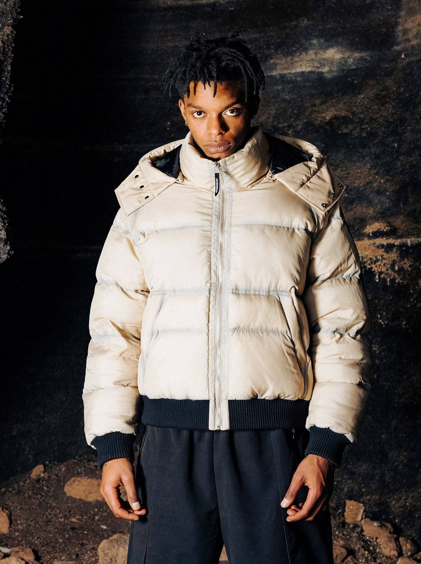 WASHED PUFFER BEIGE - Moonlight Mansion