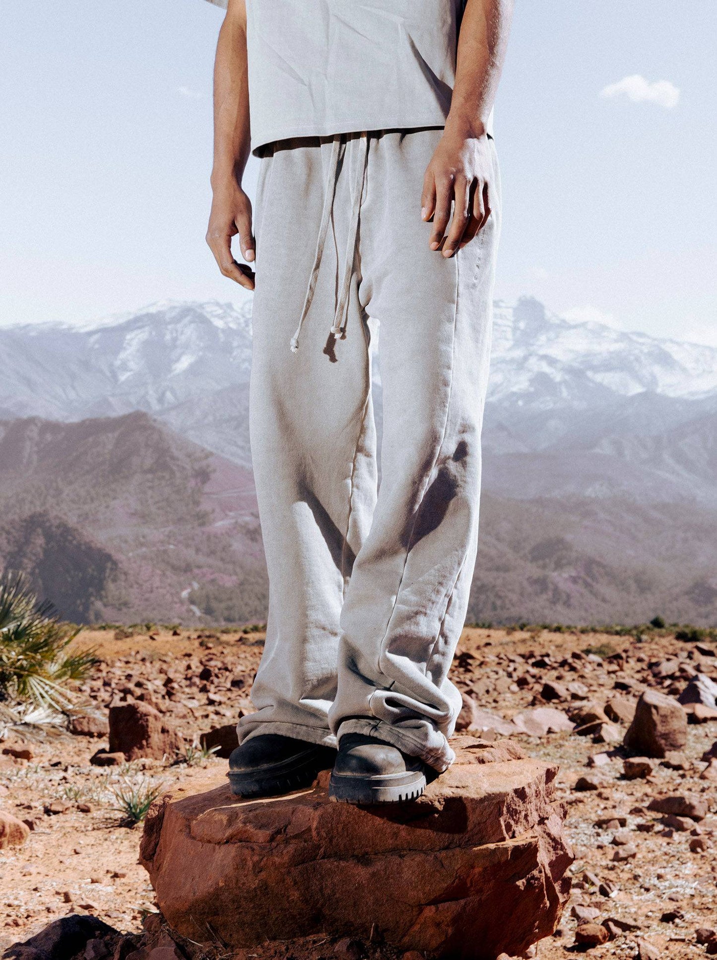 WASHED LINE - SWEATPANTS - IVORY BEIGE