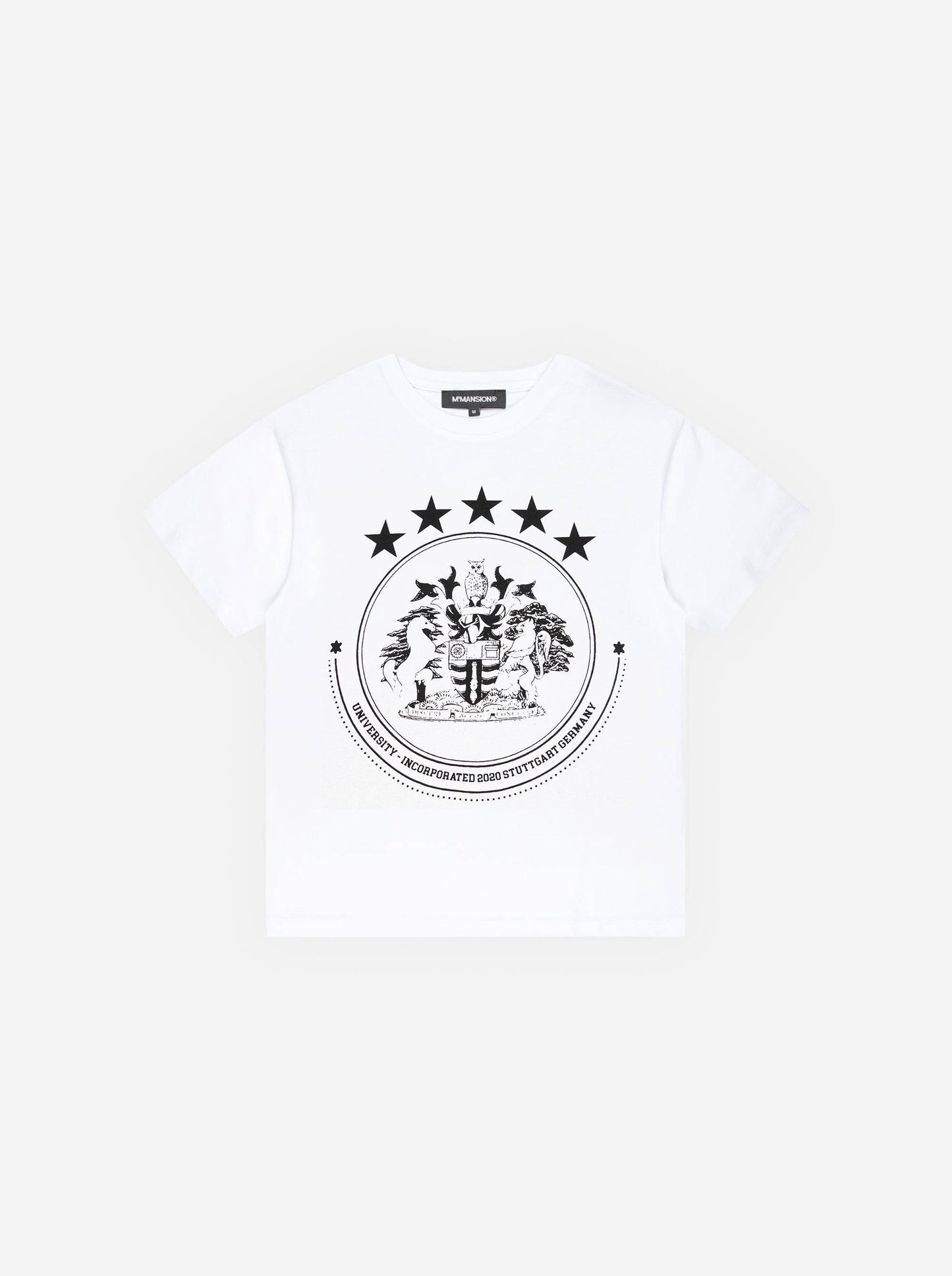 "UNIVERSITY" T-SHIRT - White - Moonlight Mansion