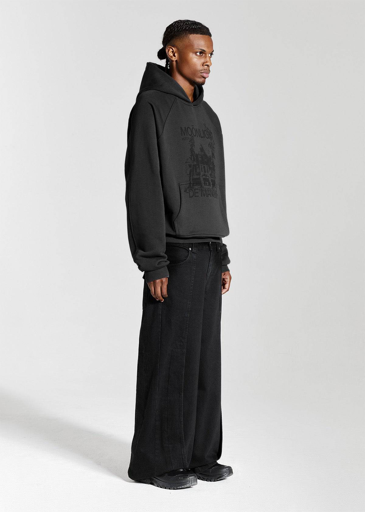 MANOIR HOODIE - DARK GREY - Moonlight Mansion