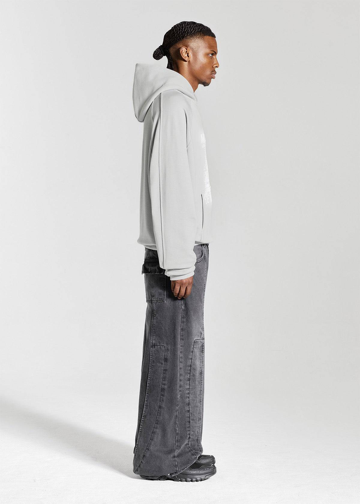 MANOIR HOODIE - LIGHT GREY - Moonlight Mansion